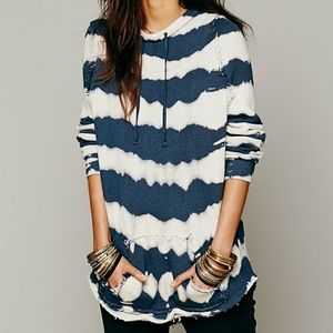 Free People Tie-dye Striped Hoodie - L