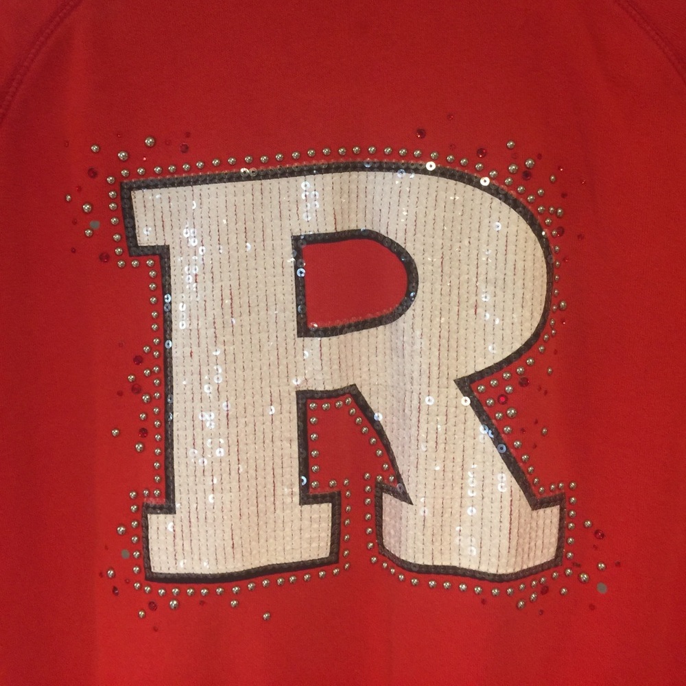 Victoria's Secret Pink Rhinestoned Rutgers Hoodie