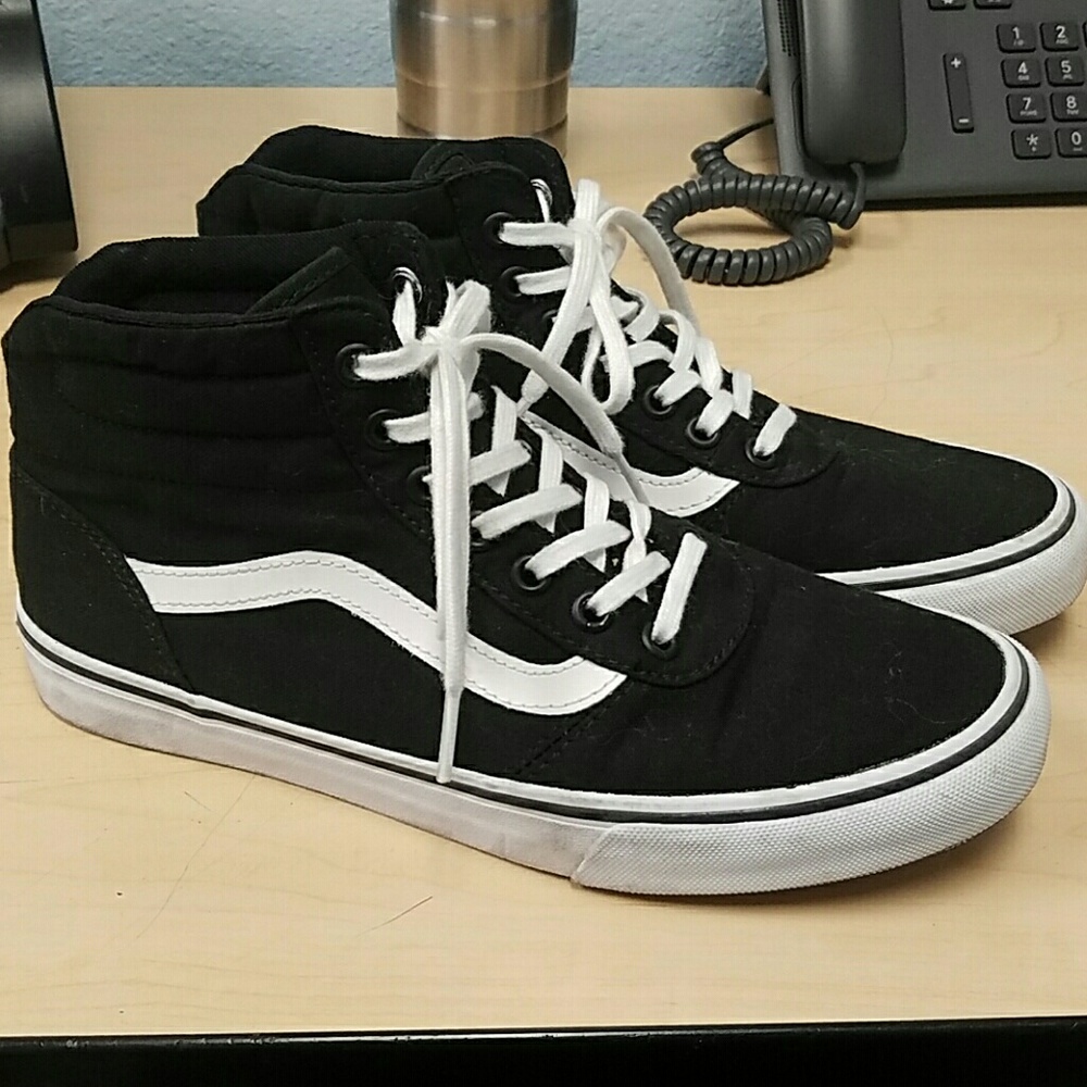 vans slim high tops, only worn twice