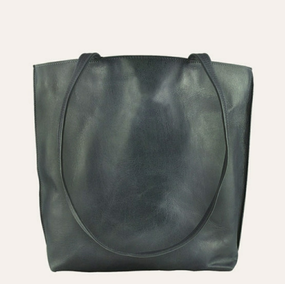 KIKO LEATHER GREY EVERYDAY TOTE
