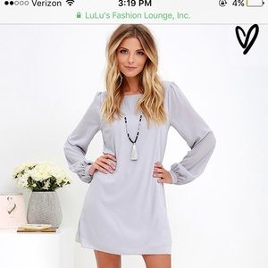 Lulu's Exclusive Long Sleeve Shift Dress