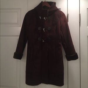 NWT Faux Fur Toggle Coat