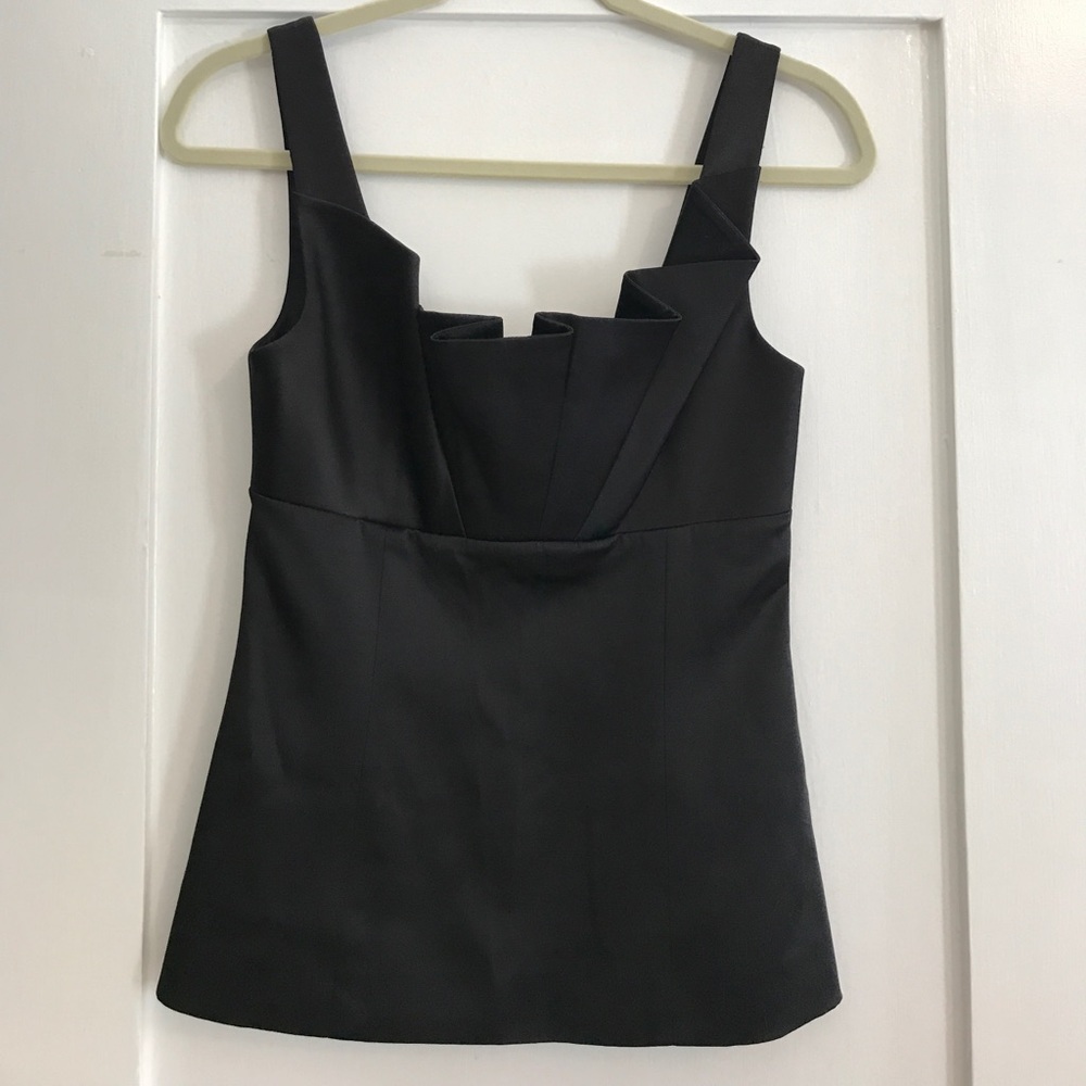 Alice and Olivia satin Pleated top