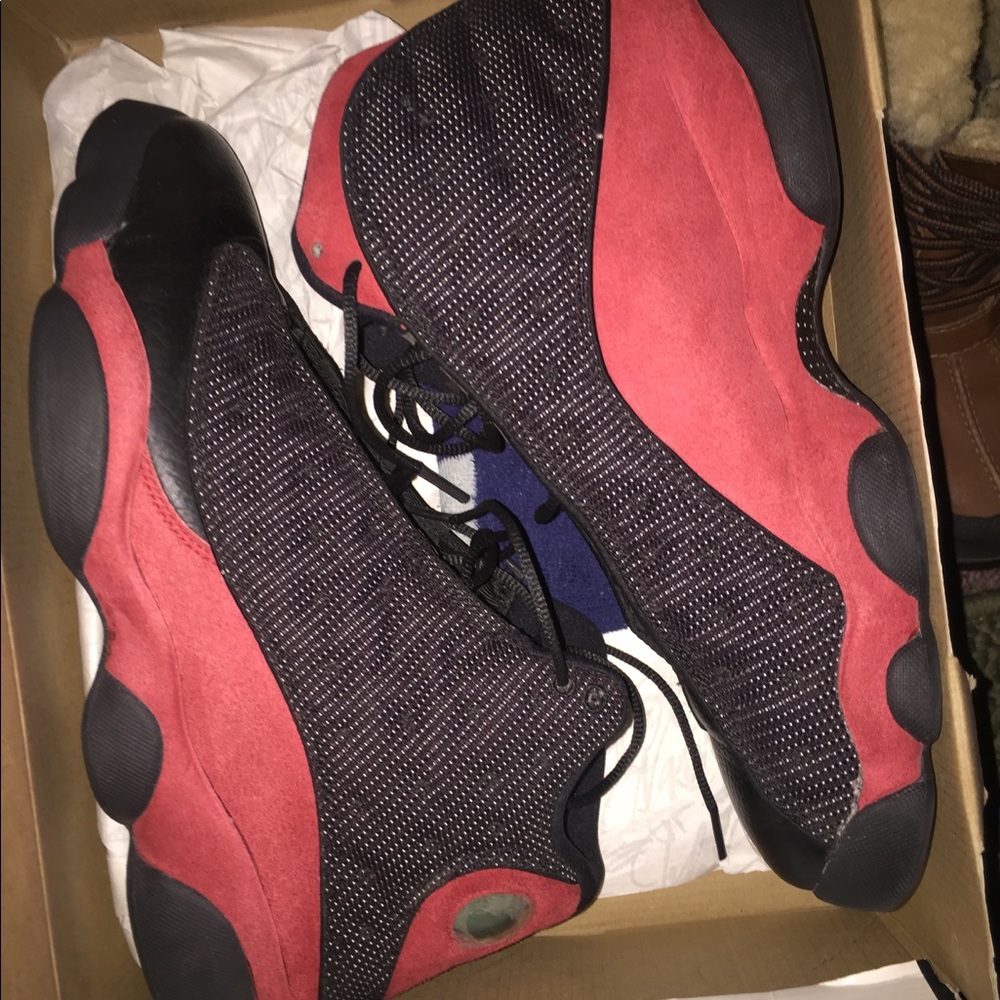 og black/red bred retro 13