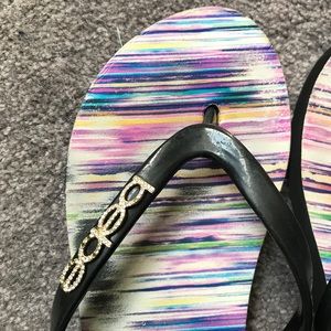 bebe rhinestone sandals