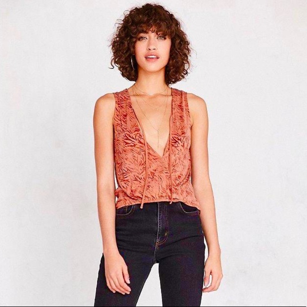 NWOT Urban Outfitters Tie Front Tank Top