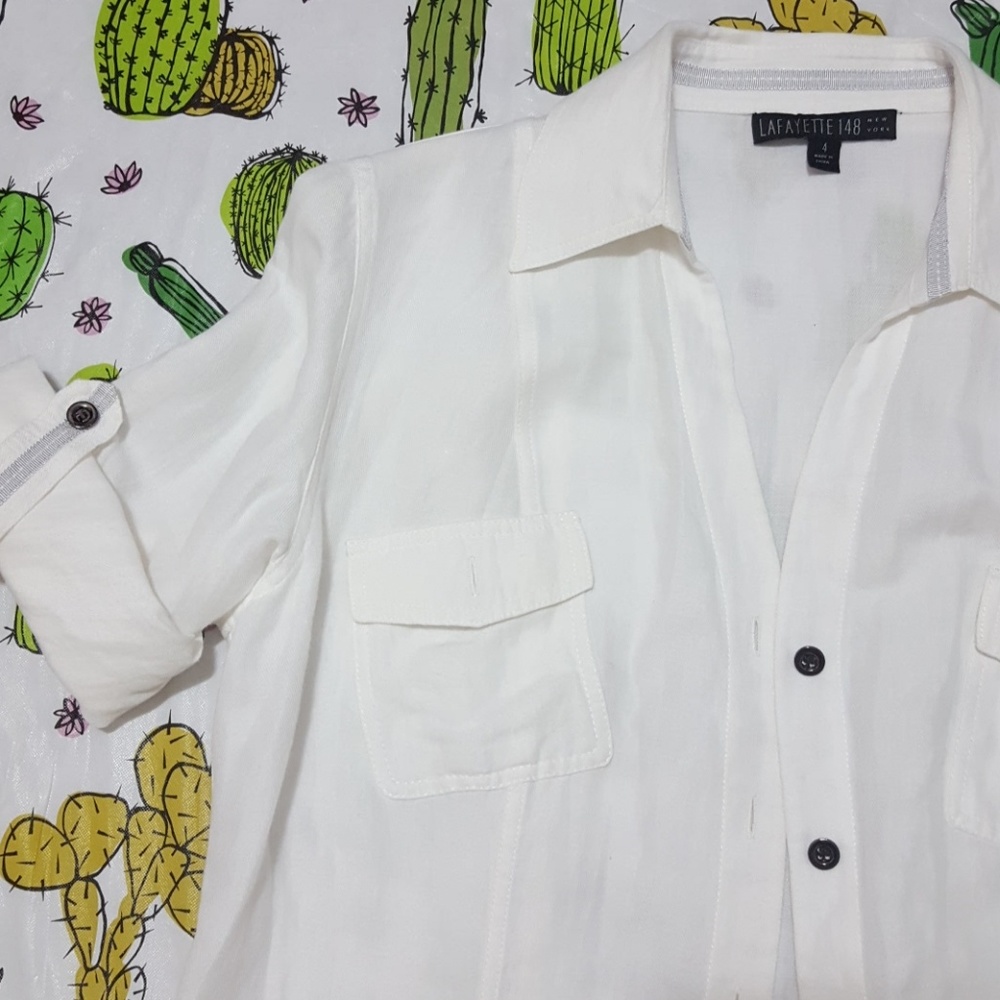 Lafayette 148 stitch fix White Blazer