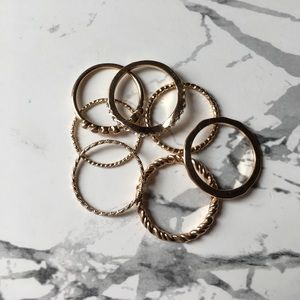 Mixed gold rings