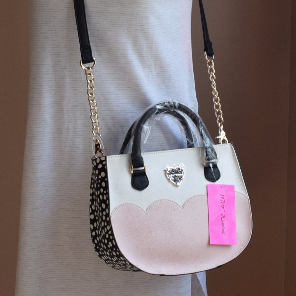 Betsey Johnson Scallop Crossbody Handle Bag