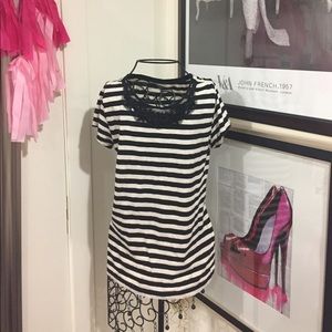 Black and white striped shirt