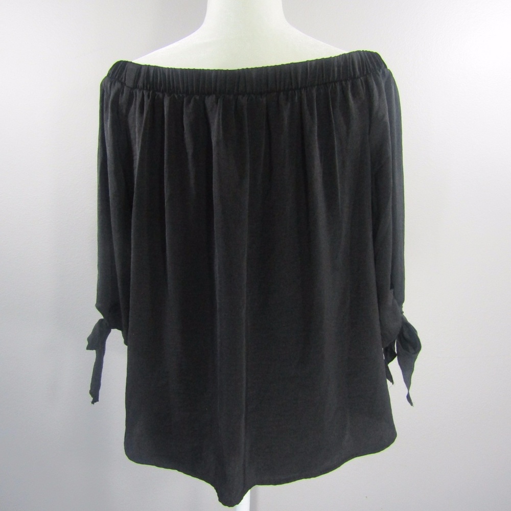 NWT Sz Medium Apt 9 Women's Black Off The Shoulder - Picture 4 of 8