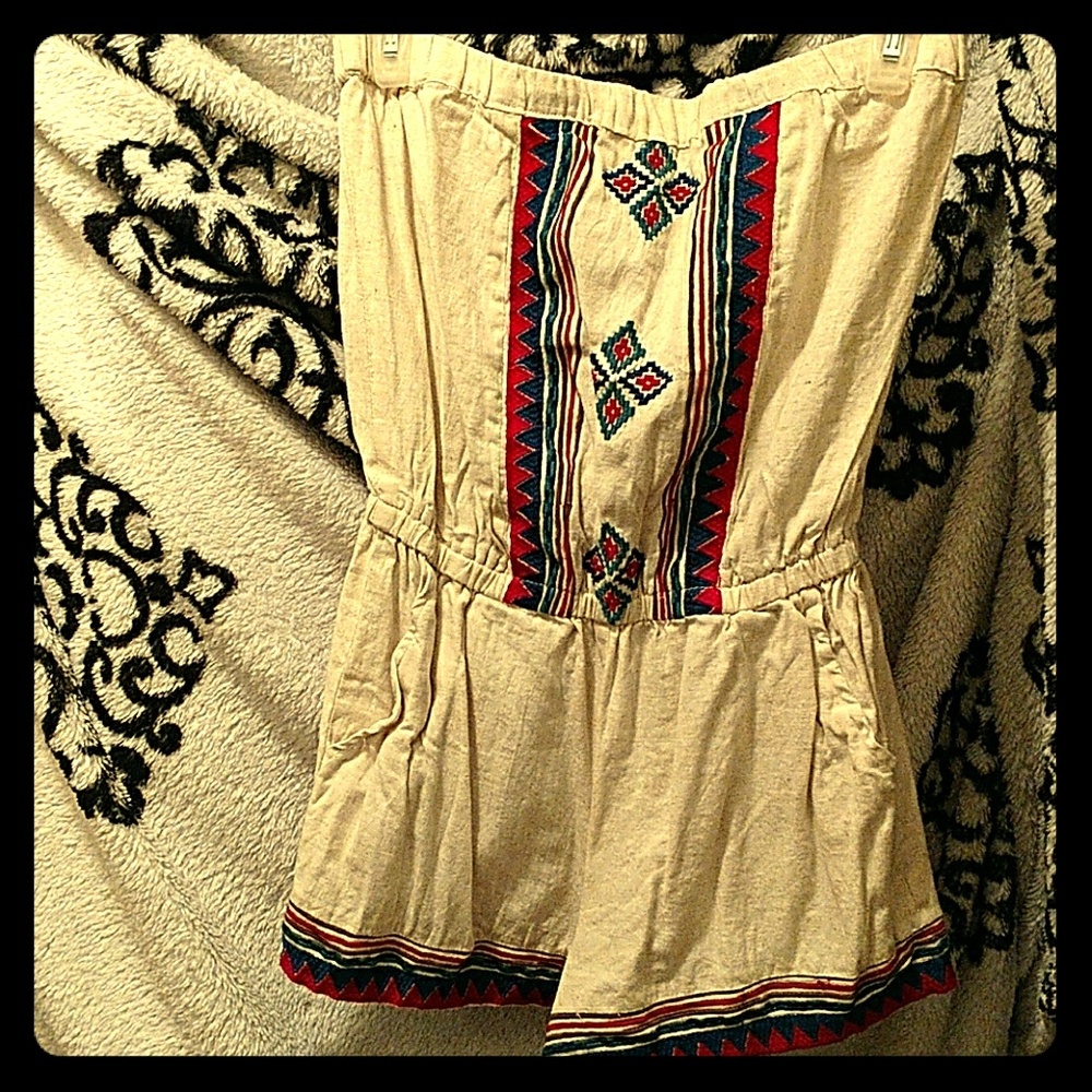 Strapless Short's Romper