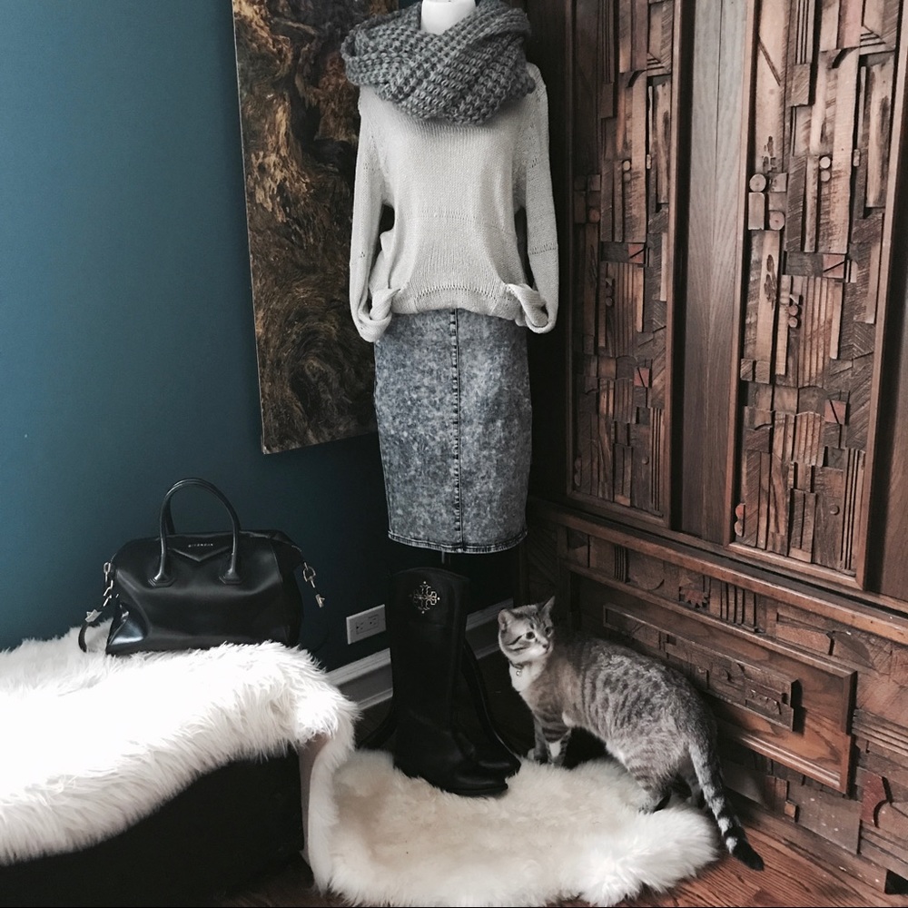 H&M Silver Threaded Sweater