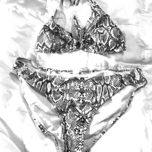 Silver Metallic Bikini