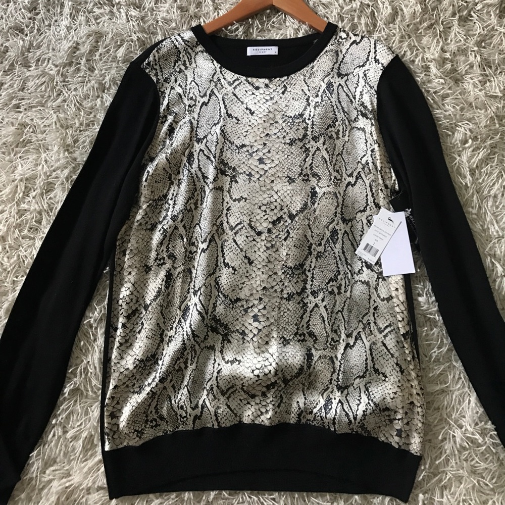 NWT Equipment Silk Sweater