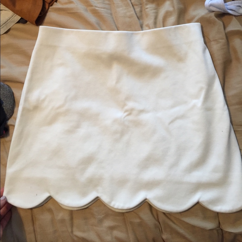 Top shop white skirt