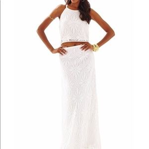 🌴NWT🌴 Lilly Pulitzer Lace Crop Top Set Size:2