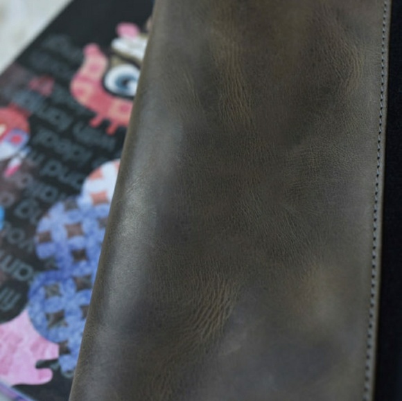 KIKO LEATHER BLACK SUEDE BOYFRIEND TOTE - Picture 4 of 4