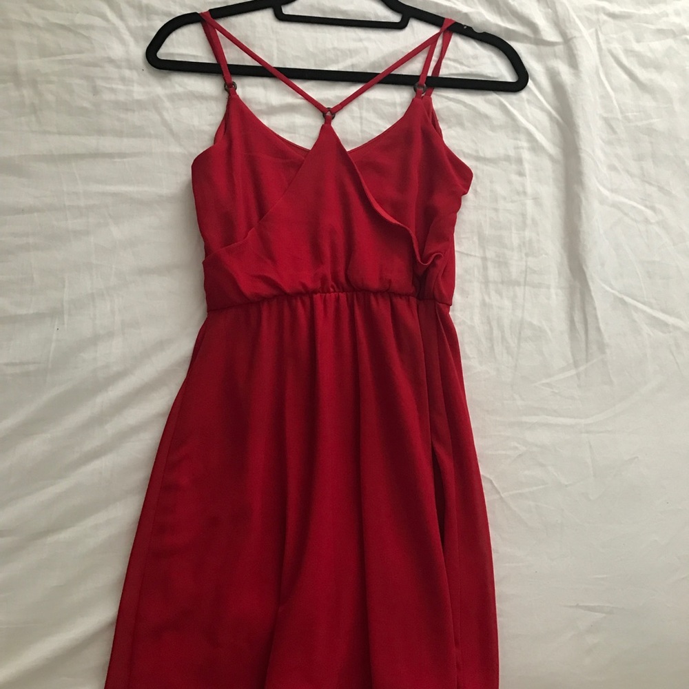 Strappy Red Dress