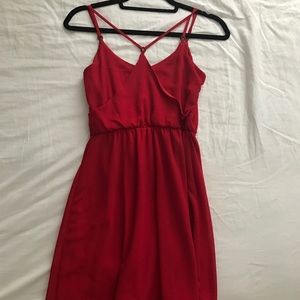 Strappy Red Dress