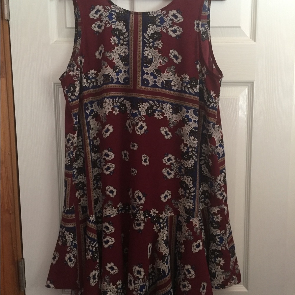 Sleeveless low back dress