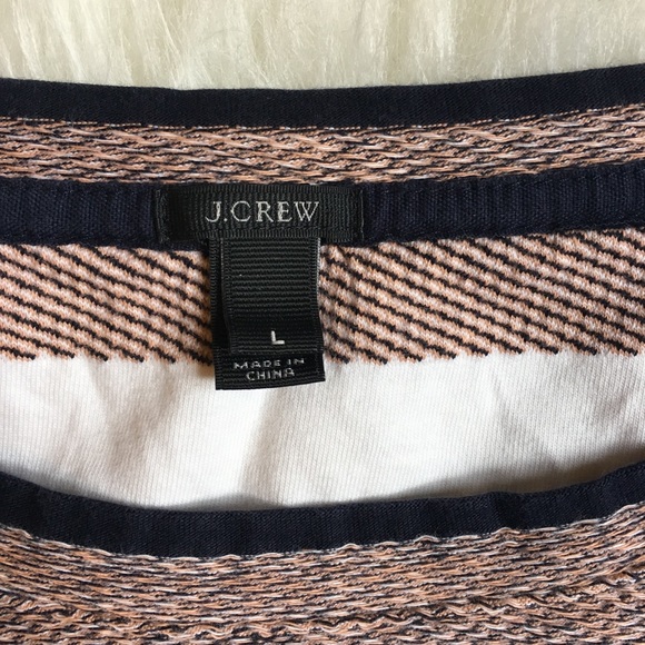 ✔️SOLD✔️J. Crew Roll Sleeve Striped Top - Picture 2 of 5