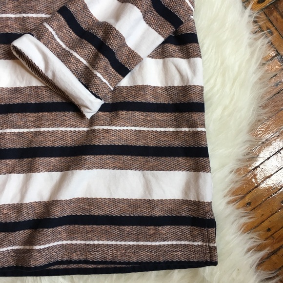 ✔️SOLD✔️J. Crew Roll Sleeve Striped Top - Picture 3 of 5