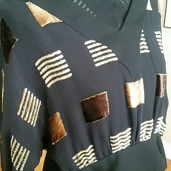 VTG Travilla Incredible Sheer Croptop Blouse! XS - Picture 5 of 8