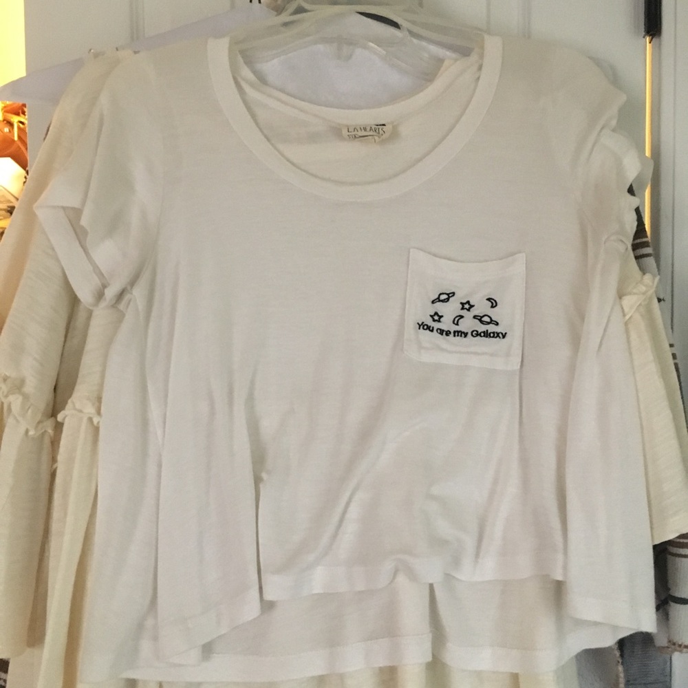 la hearts crop t shirt!