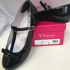 NINA black patent leather Jami shoes