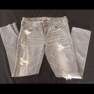 American Eagle skinny stretch distressed jeans