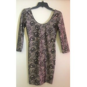 Forever 21 black and gray dress