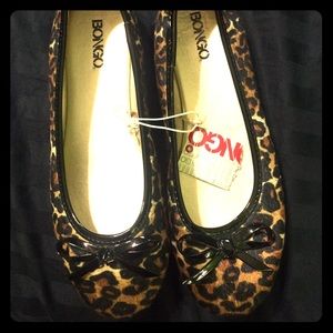 Leopard flats/shoes rockabilly pinup skater goth
