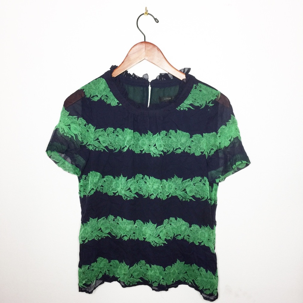 J.Crew Striped Blouse.