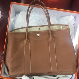 AUTHENTIC PRE OWNED HERMES GARDEN PARTY TOTE