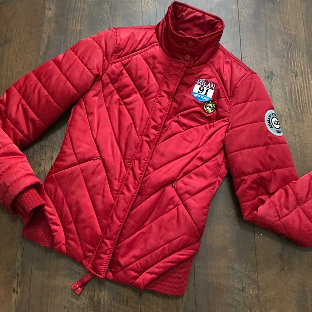 Armani Exchange Red Jacket