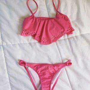 Reef Pink Ruffle Bikini