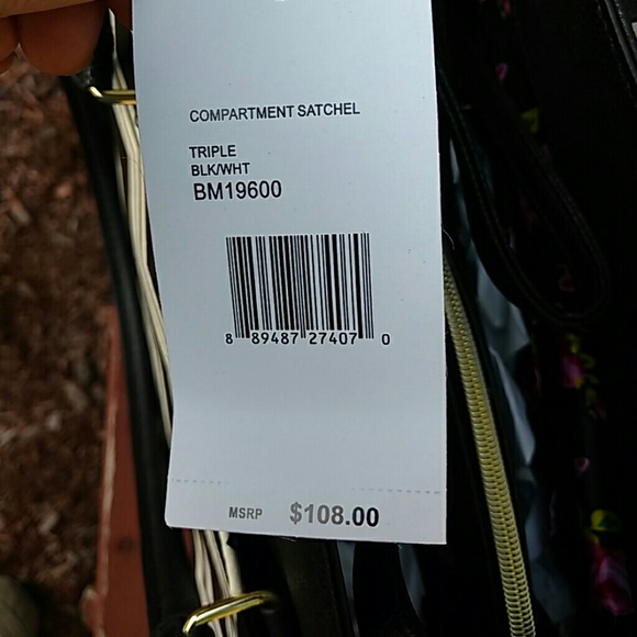 Betsey Johnson compartment satchel NWT - Picture 4 of 4