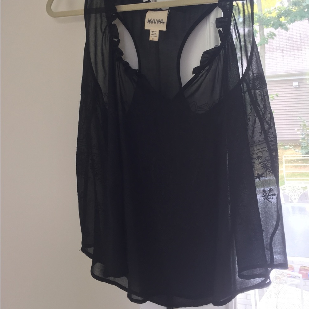 Black Tank Blouse