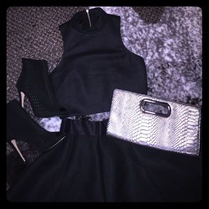 Express Crop Top and Mini Skirt Set