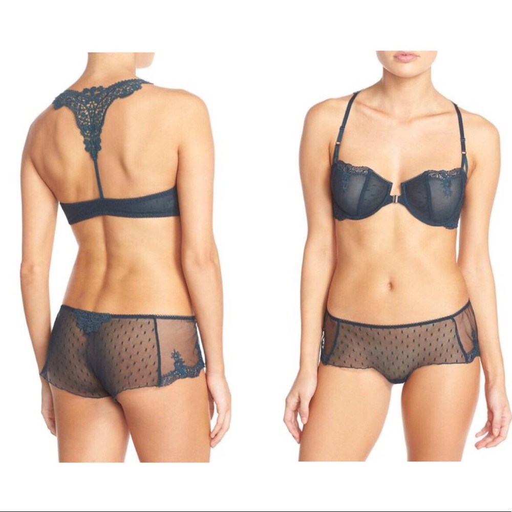 Free People Fancy Back Embroidered Boyshort - Picture 2 of 7