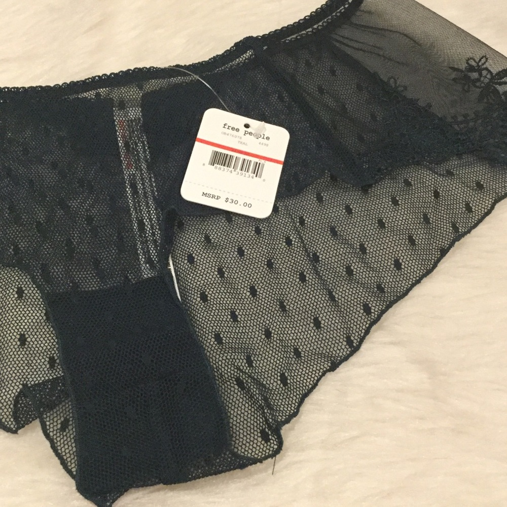 Free People Fancy Back Embroidered Boyshort - Picture 5 of 7