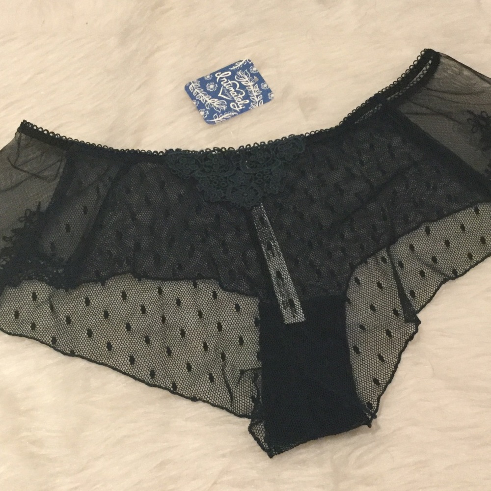 Free People Fancy Back Embroidered Boyshort - Picture 6 of 7