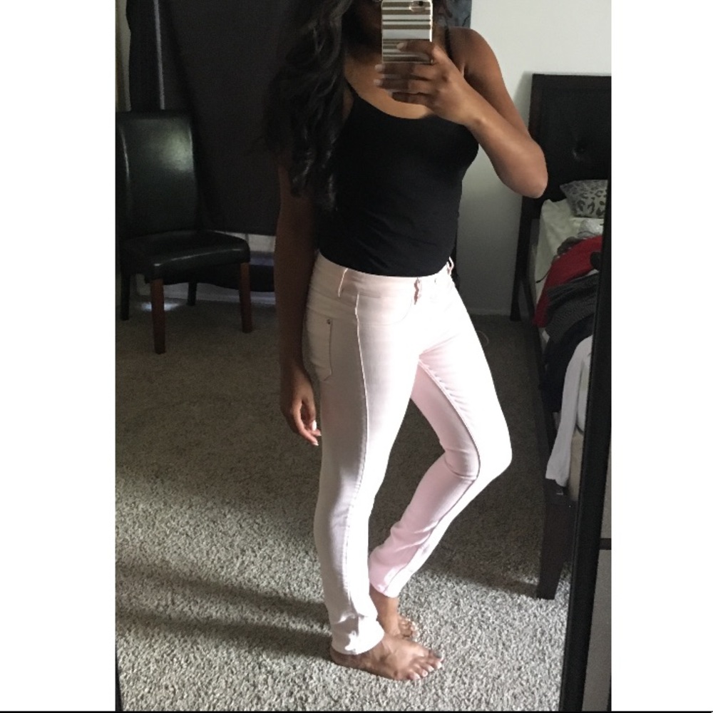 Light Pink High Rise Super Skinny Jeans