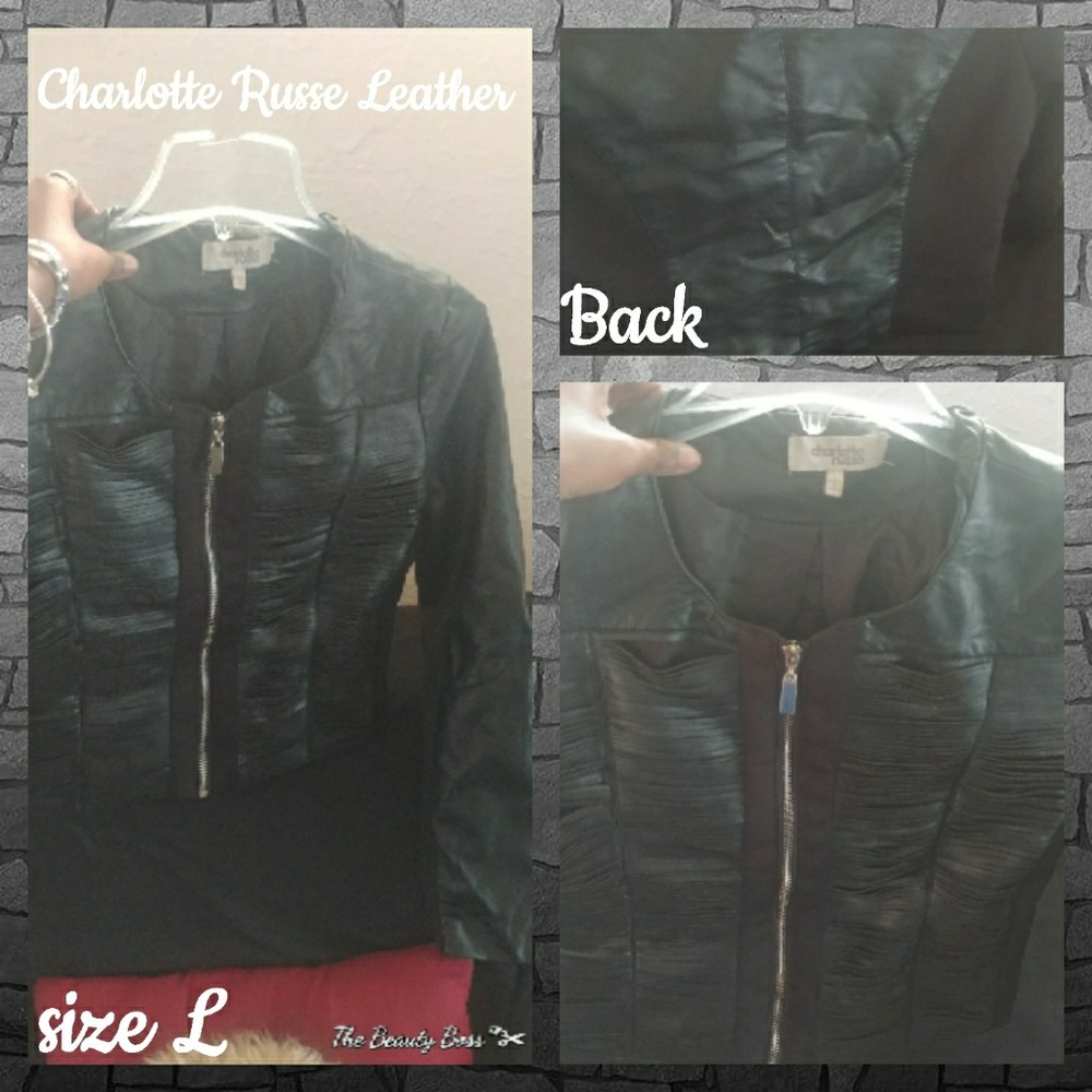 Leather fall jacket (Charlotte Russe)