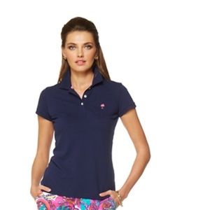 Classic Lilly Pulitzer Navy Polo