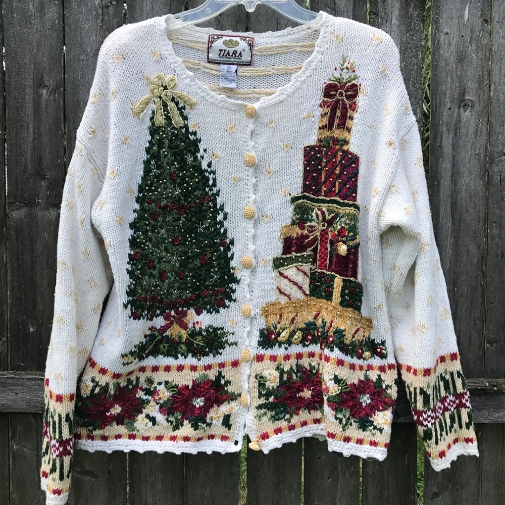 Tacky Christmas sweater.