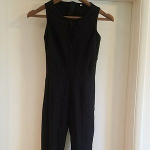 Black tight body suit