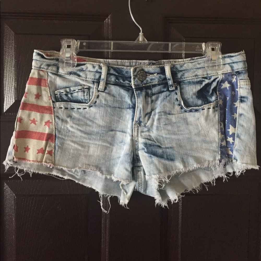 Denim shorts