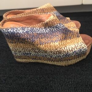 Open toe wedges